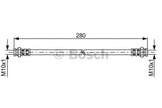 Bremseslange BOSCH 1 987 476 985 Bremseslange BOSCH 1 987 476 985
