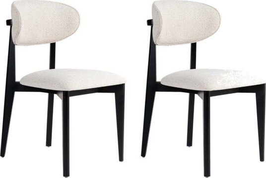 Spisestol Sanroman Classic Hvit / Svart - Hvit / Svart