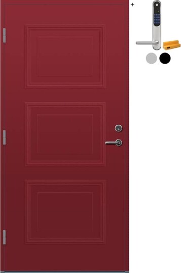 Ytterdør Bygg1 Moi med Yale Doorman Classic Home