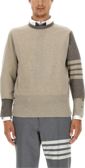 Thom Browne Herre Strikkevarer Beige L,