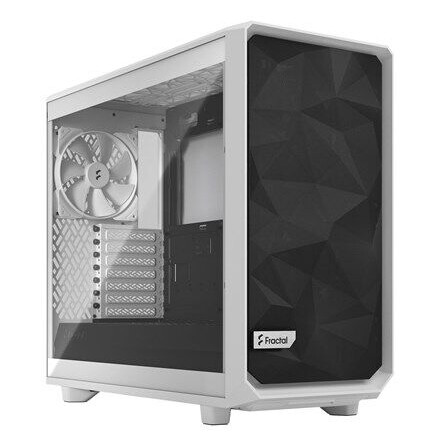 Fractal Design Meshify 2 Lite Midi Tower Kabinett med Herdet Glass - Hvit Fractal Design Meshify 2 Lite Midi Tower Kabinett med Herdet Glass - Hvit