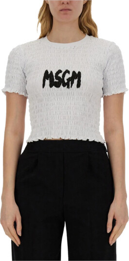 Msgm Dame Topper Hvit S, Msgm Dame Topper Hvit S,