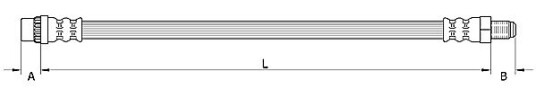 Bremseslange METZGER 4110896