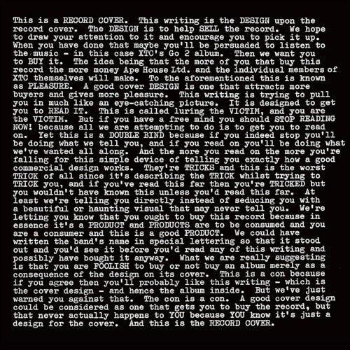 XTC  Go 2  LP/Vinyl
