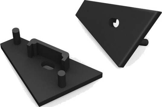 Topmet 1 stk. Endestykke CORNER14 GEN2 Med hull endestykke svart Topmet 1 stk. Endestykke CORNER14 GEN2 Med hull endestykke svart
