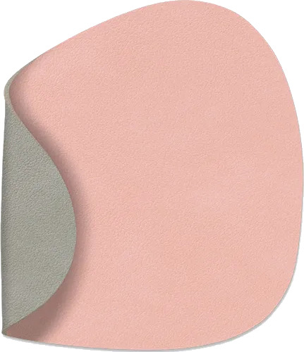 LIND DNA Nupo glassunderlag vendbar curve 1 stk. rosa lysegrå