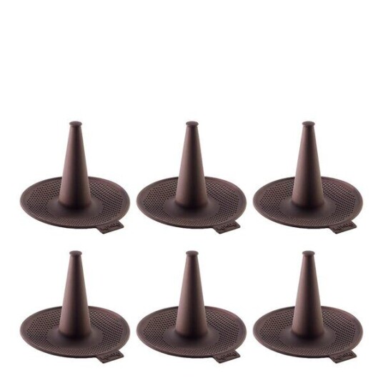 Lékué - Bagelform i silikon 6 stk brun
