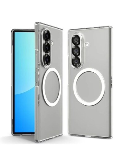 Spigen Air Skin Mobildeksel MagSafe for Samsung Galaxy Z Fold7 Gjennomsiktig Hvit