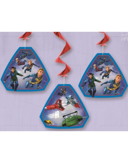 3 stk Hengende Dekorasjoner Thunderbirds