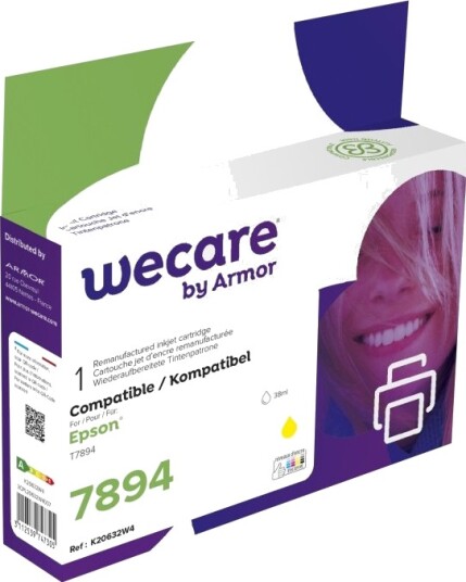 WeCare Epson T7894 gul kompatibel blekkpatron 38 ml K20632W4