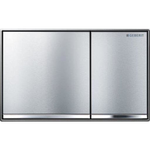 Geberit Omega 60 Square Børstet Krom/krom