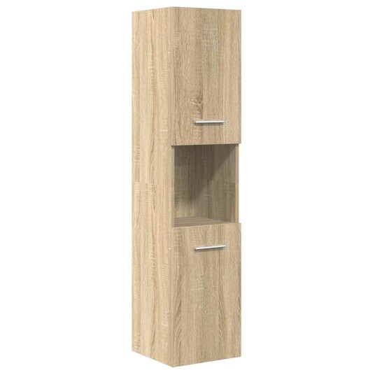 Baderomsskapsett 4 deler sonoma eik konstruert tre 8721158662491 Baderomsskapsett 4 deler sonoma eik konstruert tre 8721158662491