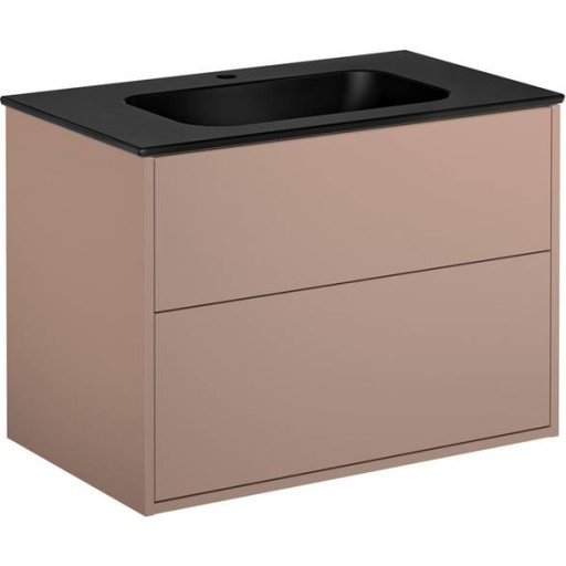 Gustavsberg Artic møbelpakke, 80x47 cm, rosa/sort
