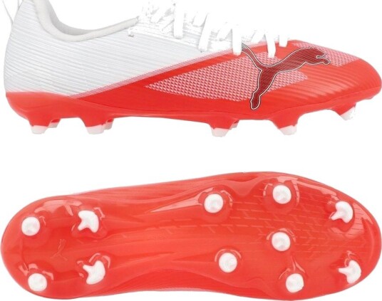 PUMA Ultra Nitro 7 Match Fg/ag The Arrival Ultra Red/PUMA Svart/PUMA White Barn størrelse 38½