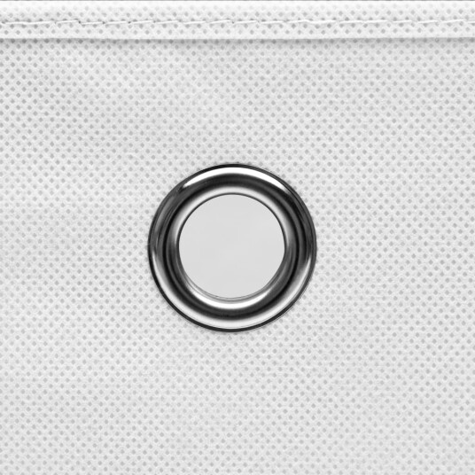 vidaXL Oppbevaringsbokser med deksler 10 stk 28x28x28 cm hvit vidaXL Oppbevaringsbokser med deksler 10 stk 28x28x28 cm hvit