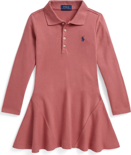 Ralph Lauren Kids Stretch Mesh Polo Dress Pink 109 116