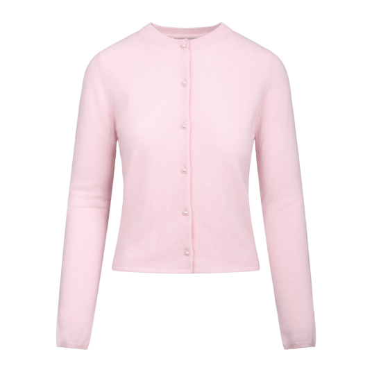 Candi Cardigan Light Pink S Short merino wool cardigan Candi Cardigan Light Pink S Short merino wool cardigan