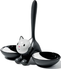 Alessi Tigrito Kattmatskål Sort Alessi Tigrito Kattmatskål Sort