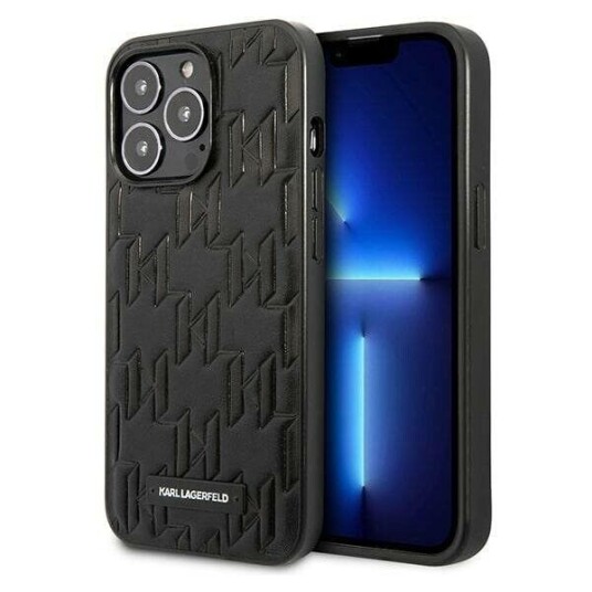 Karl Lagerfeld iPhone 13 Pro Monogram Hardcase Svart Mobildeksel