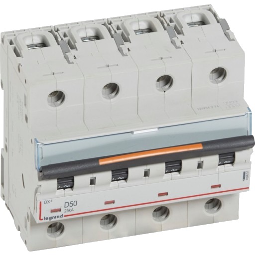 Legrand DX3 MCB automatsikring D50 4P 6M 25kA