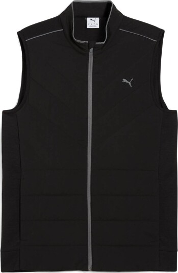 Puma Cloudspun Fleece Hybrid Vest Svart Golfvest herre Black XX Large