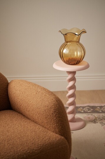 Ellos Home   Pidestall / nattbord Sirena høyde 55 cm   Rosa