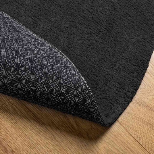 Teppe Svart 100 x 200 cm Polyester Teppe Svart 100 x 200 cm Polyester