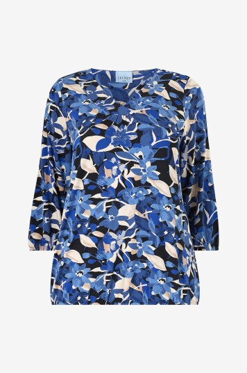 Zhenzi Bluse Zh saki 1025 blouse 3/4 Blå