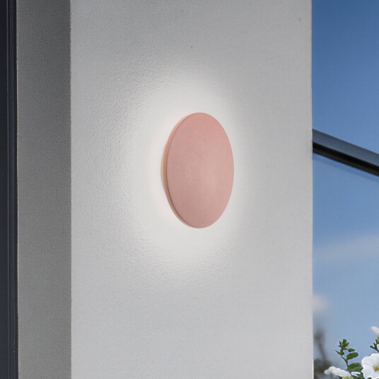 Euluna LED vegglampe Aria M teglrød aluminium Ø 18 cm M Nowodvorski Lighting Rød Aluminium
