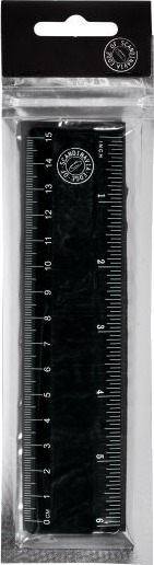 Edge Of Scandinavia Lineal 15Cm Blød Sort 6 Stk.
