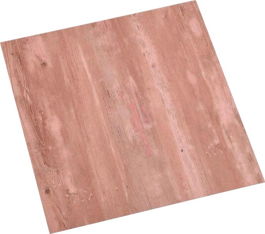 Selvheftende Gulvplanker 30,5 x 30,5 cm 20 pcs PVC Rød