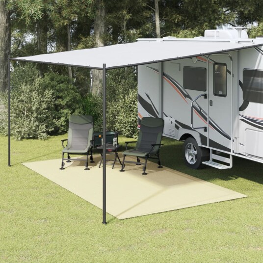 vidaXL Campingmatte kremhvit 4x2,5 m vidaXL Campingmatte kremhvit 4x2,5 m