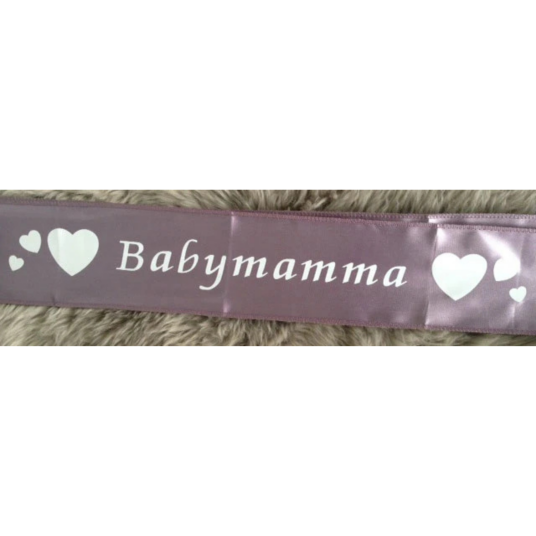 Ordensbånd / Sash Til Babyshower Lilla Babymamma 
