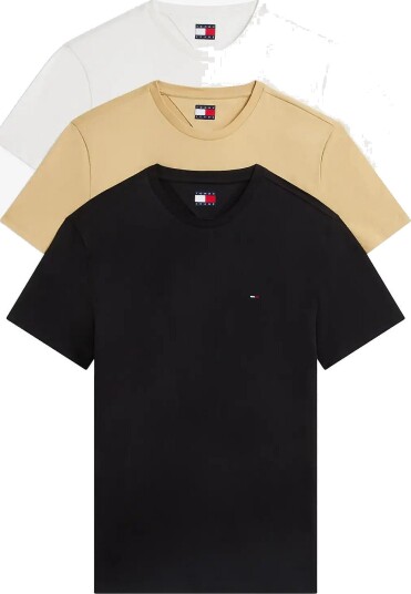 Tommy Jeans Tjm Xslim 3 Pack Tee Ext White XXXL