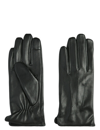 Pieces Pcnellie Leather Smart Glove Noos   Black   L