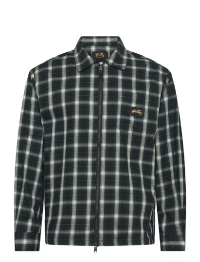 Stan Ray Zip Shirt Green Check Green L