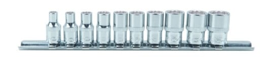 Ks Tools 918.0615, Støpselsett, 10 Hoder, Din 3120, Iso 1174, Din 3124, Iso 2725, 350 G