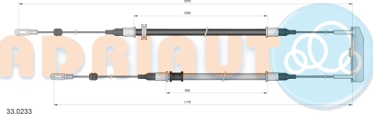 ADRIAUTO 33.0233 Tautrekk håndbremse