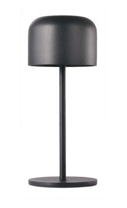 V-Tac oppladbar CCT  bordlampe - Svart, IP54, touch dimbar, modell mini