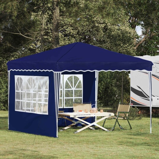 vidaXL Pop up Festtelt 288 x 288 x 245 cm Blå Oxford Stoff vidaXL Pop up Festtelt 288 x 288 x 245 cm Blå Oxford Stoff