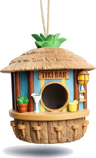 Mikamax Tiki Bar Fuglekasse - Tropisk Design for Utendørsbruk