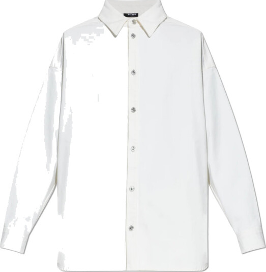 Balmain Herre Skjorter Hvit 2XL,