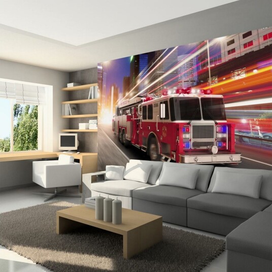 Fototapet Fire Truck 250x175 - Artgeist sp. z o. o.
