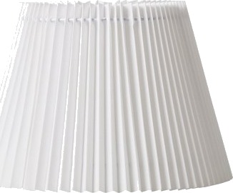 Plisségardinskjerm Emma Villa Side 18 Cm Hvit