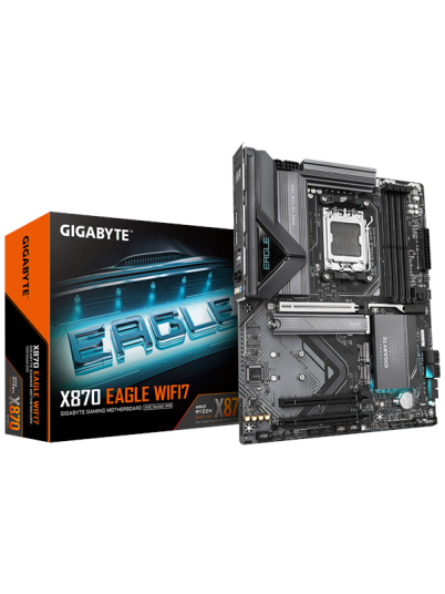 Gigabyte X870 EAGLE Hovedkort ATX med Wi-Fi 7 og DDR5 RAM Gigabyte X870 EAGLE Hovedkort ATX med Wi-Fi 7 og DDR5 RAM