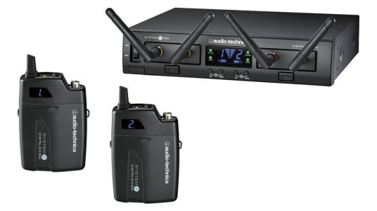 Audio-Technica ATW-1311 Trådløst System 2x lommesender 2.4GHz Digitalt Audio-Technica ATW-1311 Trådløst System 2x lommesender 2.4GHz Digitalt