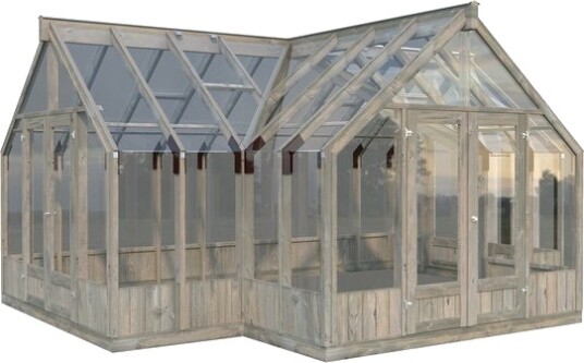 Palmako Veksthus emilia 19,1m2 i glass og tre Palmako Veksthus emilia 19,1m2 i glass og tre