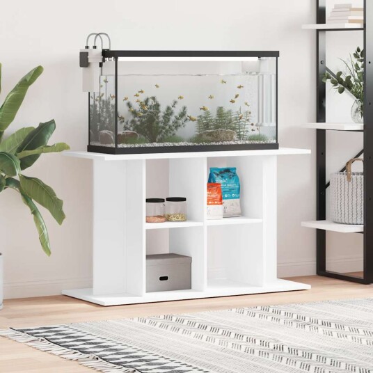 Akvariumstativ Hvit 100X40X60 cm Konstruert Tre