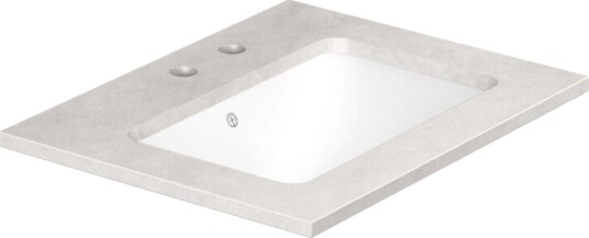 Gustavsberg Ducentic Benkeplate Polar Grey / 60cm 2 Hull for Kran Gustavsberg Ducentic Benkeplate Polar Grey / 60cm 2 Hull for Kran
