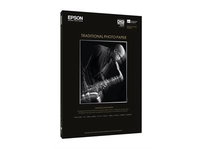 Epson Traditional Photo Paper 17" Rull 15meter papir 300g